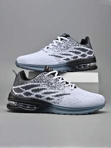 Sports Fabric Wings Men's Shoes Outdoor Spring And Autumn - Black and White - View 6