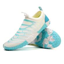 1 par de zapatos acuáticos para mujer, zapatos para nadar, playa, descalzos al aire libre, suela suave antideslizante, ligeros, de secado rápido, aptos para esnorquelar, piscina, pesca, kayak, gimnasio interior