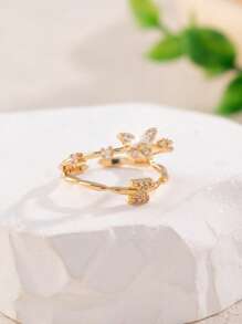 1buc auriu, elegant, lux, la modă, personalizat, cu 26 de litere, design fluture, inel de femeie, ca cadou pentru prieteni, surori, mame, soții, iubite pentru vacanță, ziua de naștere, aniversare, Crăciun