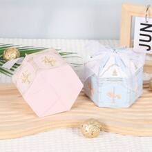 10PCS Najlepsze życzenia Elegancki Jednorożec Cukierki Torba, Weselne Przyjęcie Pudełko Upominkowe Z Wstążką Torby Prezentowe Czekoladowe Cukierki Opakowania Pudełka Prezentowe, Seria Karuzeli Urodzinowe Przyjęcie Pamięć, Pojedyncze Przyjęcie