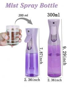 1pc 300/200/30ml Transparent Purple/Pink/Multi-Color Hair Spray Bottle, Back To School, Travel Holiday Essentials, Hair Accessories For Women, Slick Back Brush, Barber Accessories, Hair Dryer, Hair, Barber, Hair Tools, Hair Products, Edge Brush, Styling Brush, Barber Accessories, Travel, Hair Dryer, Hair Stuff, Hair Spray, Curly Hair Products, Hair Cutting Scissors, Christmas, Barbershop, Barber Accessories, Hairdressing, Hair Dryer, Curly Hair Brush, Hairdressing Equipment,Travel Essentials,Travel Essential,Hairstyle,Hairdressing,Hair,Travel,Hair Products,Hair Tools,Hair Stuff,Barber,Barber Accessories,Barbershop,Hairdressing Equipment