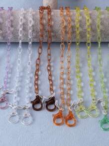 New Acrylic Transparent Crystal Face Mask Chain Eyeglass Lanyard, Mask Anti-Loss Strap, Suitable For Children And Adults