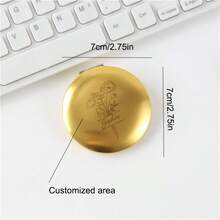 [Custom] Customized Foldable Compact Mirror, Comfortable Touch, Lightweight And Portable, Customizable Graphics, Suitable For Outdoor Touch-Ups, Parties And Events - Multicolor - View 5