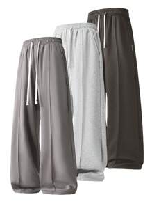 1 Stück Herren Jogginghose mit Kordelzug in weitem Schnitt, Loose Lässig Sporthose, Frühling/Sommer