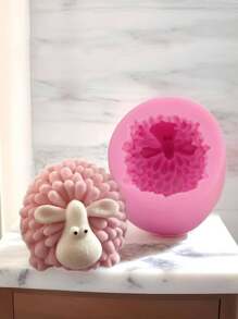 Stampo in silicone a forma di agnello per cera, gesso, candela fai-da-te