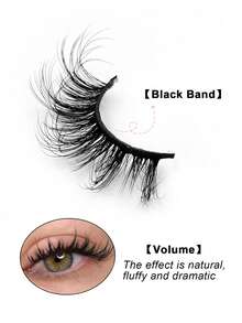7 Pairs Rikuaild Natural Look Faux Eyelashes, Delicate Criss-Cross, Fluffy & Thick, Thicker At Outer Corners - Natural Lashes - View 4