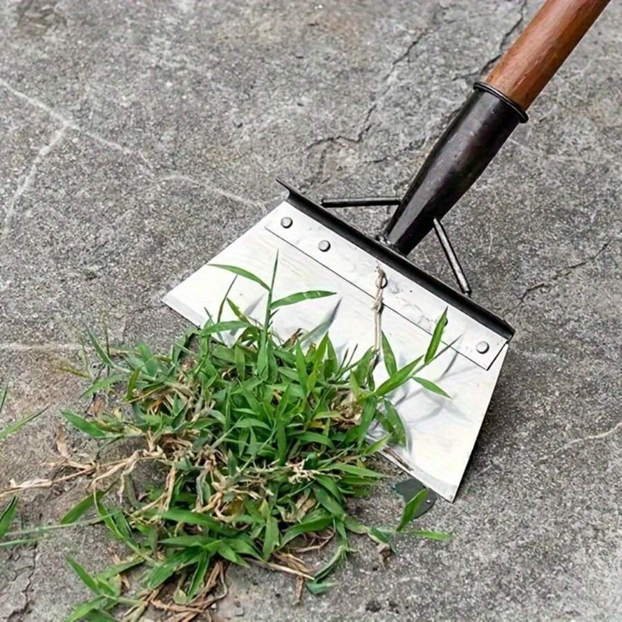 1 PC Stainless Steel Garden Shovel - Multi-Functional, Handle-Free Yard Weeder & Cleaning Tool For Patio And Lawn Care - Multicolor - View 1