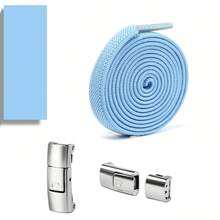 Elastic No-Tie Shoelaces, Flat Shoelaces, Suitable For Men's And Women's Sports Shoes. Quick-Slouchy Shoelaces With Metal Lock, Shoe Strings, Shoes Accessories For Sneakers,Casual Shoes - Switch Without Shoelaces - View 19