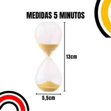 Ampulheta de Vidro Decorativa Temporizador de Areia 5 15 30 Minutos Decoração Casa