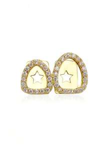 1PC/2PCS/4PCS/SET Noble Novel Design Single Rhinestone Tooth Decoration Hiphop For Women, Party Clubbing Gift For Valentine's Day, Dental, Teeth - 彩色 - 查看 16