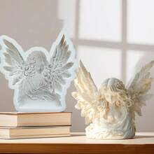 天使翅膀硅胶模具，树脂铸造模具，珠宝铸造工具，适合春季、情人节、父亲节、母亲节、感恩节、生日礼物 DIY 蜡烛石膏手工皂模具，适合家居装饰