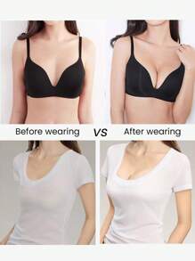 1 Par/2 Pares Protetores de Silicone para Sutiã, Inserts para Sutiã, Seios Pequenos Reúnem Seios Planos Para Fazê-los Parecerem Maiores, Disfarce de Aumento de Peitos À Prova d'Água, Pads de Peito Invisíveis Embutidos em Maiô Bikini de Roupa de Banho