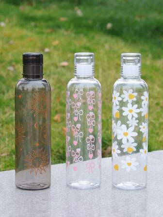 Botella de agua transparente a prueba de fugas de 500ml con escala de tiempo - Portátil, ligera e ideal para la vida diaria, deportes, acondicionamiento físico, senderismo y camping