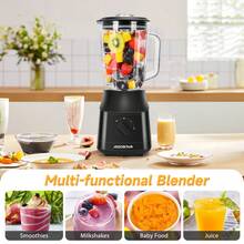 Aigostar 1.5L Glass Blender – Power & Precision For Smoothies & More - UK Plug(220-240V) - View 4