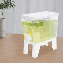 Free-Standing Rectangle Beverage Drink Dispenser 3.5L Water Dispenser White PP - White - View 1