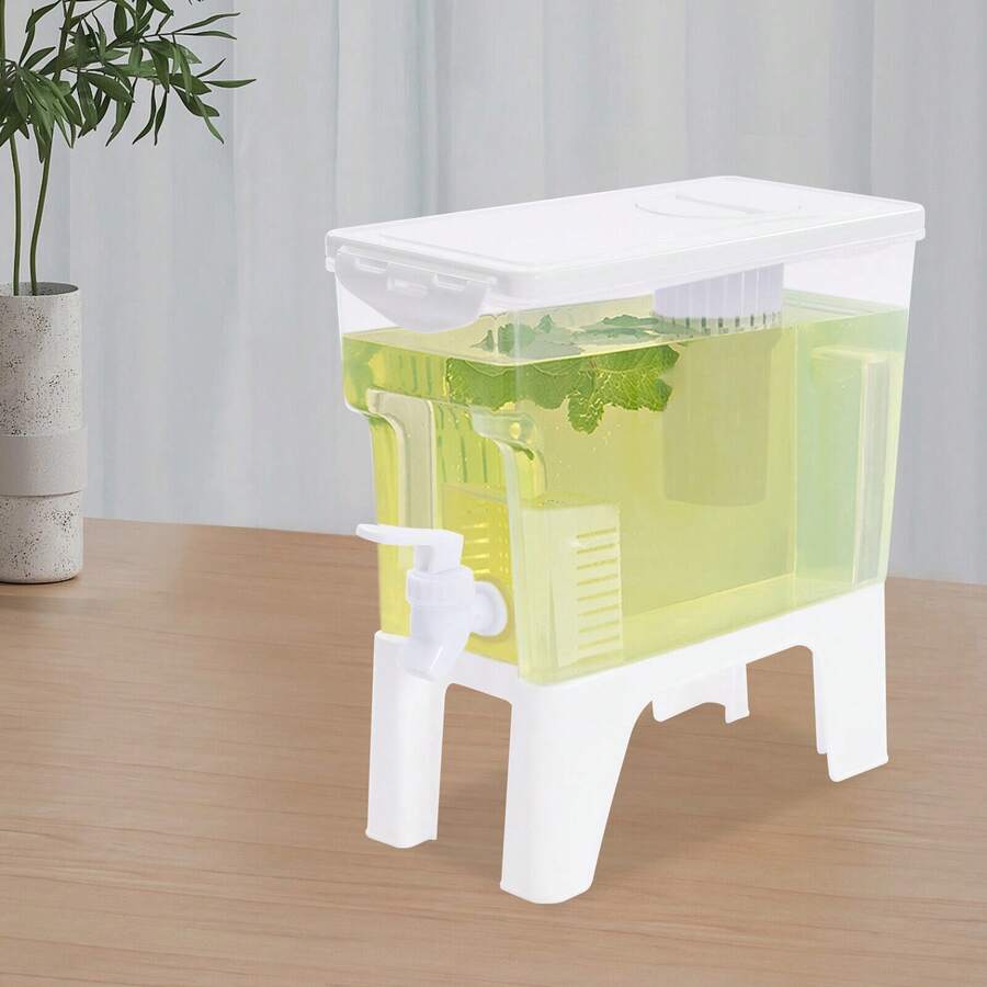 Free-Standing Rectangle Beverage Drink Dispenser 3.5L Water Dispenser White PP - White - View 1