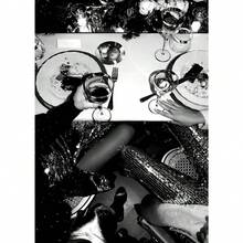 1 幅黑白海报女人喝红酒车印刷帆布画性感墙壁艺术画家居生活复古酒吧房间装饰无框 - 彩色 - 查看 8