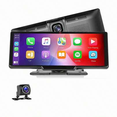  Pantalla para coche Táctil Inalámbrica Klack compatible Apple Carplay y Android Auto – 9.3 Pulgadas – Radio Reproductor – Cámara de Visión Trasera/Delantera – Bluetooth/FM Radio Transmisor/Vídeo/Siri - Entrega en 24/48 horas desde España