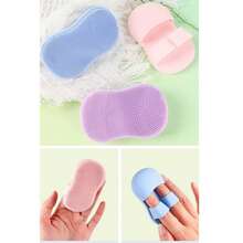 即时可用的迷你指形洁面刷，硅胶软毛，用于按摩和卸妆的洁面刷，洁面仪，洁面刷。 - 彩色 - 查看 6