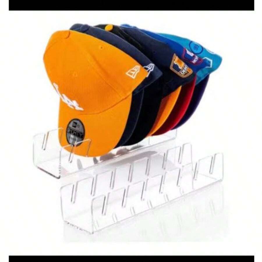 Suporte Organizador de Bonés em Acrílico Slim - Transparente - Visão 1