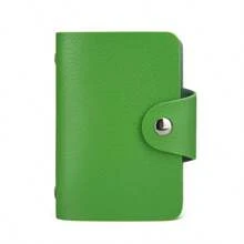 24 emplacements Porte-cartes, étui de poche de couleur unie simple, organisateur de cartes de crédit et d'identité pour hommes et femmes, porte-cartes , indispensables de voyage pour portefeuille de femme, mini portefeuille, porte-monnaie, porte-cartes