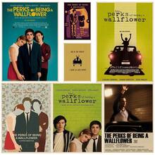 1 幅复古经典电影《壁花少年》墙壁艺术海报客厅酒吧咖啡厅卧室办公室家居装饰帆布画无框 - 彩色 - 查看 1