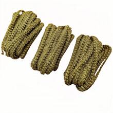 5 Meter 1 cm DIY Spitzen Borte Bänder Handwerk goldener silbriger Tausendfüßler geflochtene Spitzen Abschluss Hochzeitsgeschenkverpackung Nähzubehör Kleidung Party Dekoration