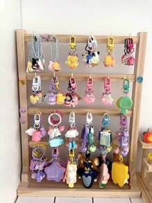 1 pezzo Supporto espositore in legno per gioielli, per bracciali, orecchini, portachiavi, collane