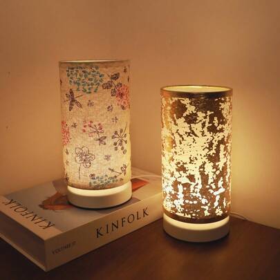 1pc Retro Scandinavian Style LED Desk Lamp, USB Powered With Soft Warm Light And On/Off Switch, Metal Base And Creative Shade, Suitable For Bedroom, Living Room, Office, Or Dining Room, Ideal Holiday Gift