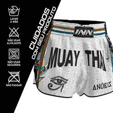 Muay Thai Shorts Dragon Tai Shark Unisex Bermuda Egypt Line Anubis 2025 - trắng - Xem 7