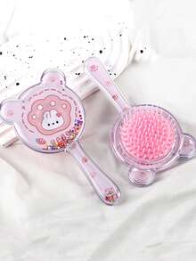 1/2/3/4/5/6/7/9/12pcs Detangling Hair Brush Set, (6.8 Oz/200ml) Continuous Fine Mist Spray Bottle, Suitable For Adult And Girl Hair Unicorn Cartoon Detangler Brush, Teasing Brush Rat Tail Comb, For Hairstyling, Hairdresser - Multicolor - View 16