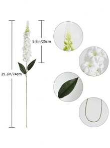 1/3pcs Snapdragon Delphinium Hyacinth Artificial Silky Flowers Long Stem Fake Flower For Wedding Engagement Home Outdoor Party Floral Arrangement Centerpiece Table Decoration