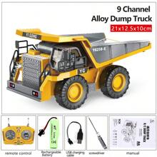 Children, Remote-Controlled Excavator, Alloy Remote-Controlled Car, Excavator, Boy, Construction Vehicle, Rechargeable, Model Toy, Car Gift