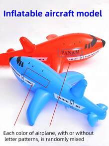 3/1 pieza Modelo de avión inflable, accesorios deportivos, juego de agua inflable en forma de avión, juego interactivo para campamento y jardín, material de PVC duradero, avión inflable, disponible en 3 colores