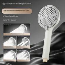 High Pressure Shower Sprayer Head, 5 Settings Adjustable Bathroom Shower Head - White - View 7