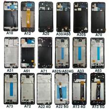 Incell LCD Compatible With Galaxy A10 A12 A13 4G A13 5G A21S A14 A20 A32 5G A30S A30 A50 A70 A52 A31 A51 A71 LCD Display With Touch Screen Digitizer With Frame Screen Replacement Parts