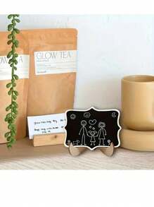 Mini Blackboard Display Panel Decoration, Home Decoration Signs, Mini Message Board Display Wooden Blackboard, Suitable For Wedding, Baking Display, Hotel, Banquet, Dessert, Table Cards, Mother's Day Graduation