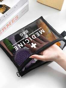 Bolsa de tela organizadora de pastillas "Bolsa de medicamentos" humorística - Bolsa de medicamentos reutilizable con cremallera para viajes y cosméticos - Regalo ideal para mujeres, hermanas e hijas en cumpleaños y Navidad