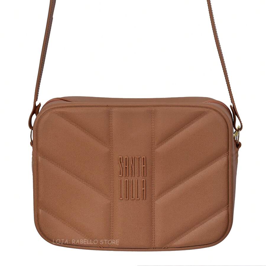 Santa Lolla Women's Crossbody Shoulder Bag And Wallet Kit With Rubberized Lining - 駝色 - 查看 1