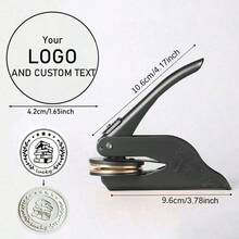 1 Piece Of Custom Embossed Stamp, Custom Steel Stamp, Envelope Embossed Stamp, Book, Company Logo, Restaurant Towel, Personalized Book Embossed Stamp, Small Wedding Invitation Decoration. - Multicolor - View 12