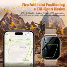 Smartwatch Women Men With Phone Function 2.01 Inch HD Fitness Watch With GPS Tracker Compass Outdoor IP68 Waterproof Sports Watch Sleep Monitor Heart Rate Smart Watch For Android IOS