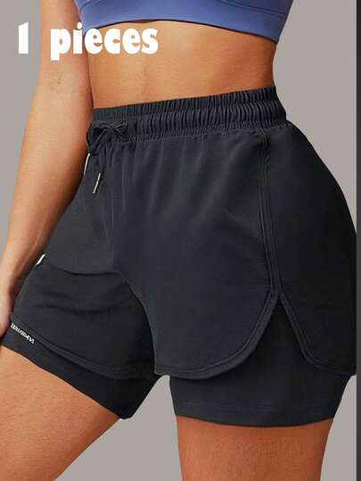 2025年新款夏季女士户外休闲运动短裤，防走光内衬，隐藏式口袋