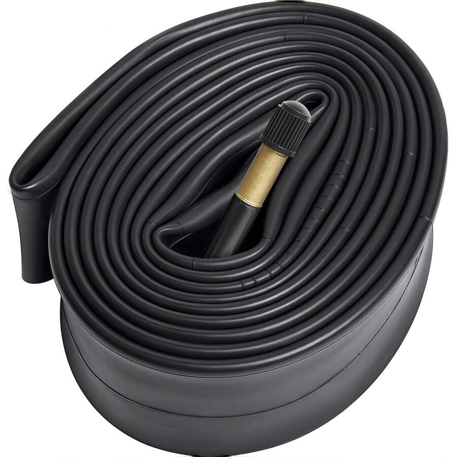 Heavy Duty Bike Ebike Tubes 1pc 700C X23/25 Schrader Valve Bicycle Inner Tubes - Black - View 1