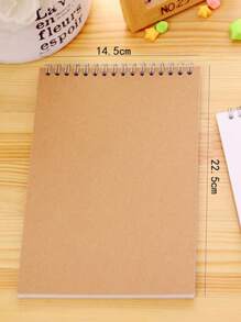 1pc A5 Size Blank Sketch Pad, 30 Sheets, Suitable For Students