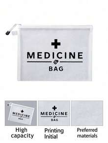 Bolsa de tela organizadora de pastillas "Bolsa de medicamentos" humorística - Bolsa de medicamentos reutilizable con cremallera para viajes y cosméticos - Regalo ideal para mujeres, hermanas e hijas en cumpleaños y Navidad