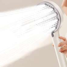 High Pressure Shower Sprayer Head, 5 Settings Adjustable Bathroom Shower Head - White - View 6