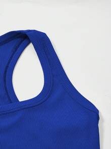 Floreya 女士方领吊带背心，休闲修身短款无袖上衣，可叠穿或单穿，简约法式风格，适合所有季节