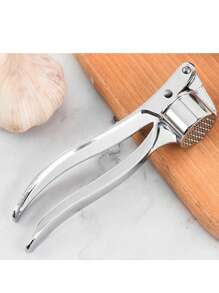 Kitchen Goodies, Metal Garlic Press, Manual Pulverizer, Multi-Purpose, Can Be Used To Press Minced Garlic, Minced Ginger, Etc., Handheld Ginger Press Kitchen Tool, Garlic Press For Home Use, Garlic Masher Small