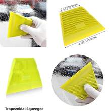 1Pc Espátula Trapezoidal Mediana Suave para Envoltura de Autos/Tintado de Ventanas/Instalación de Papel Tapiz Herramienta de Envoltura de Vinilo para Autos - Verde - Ver 5