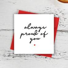 Always Proud Of You Card, Encouragement Card, Well Done Card, Congratulations For Friend, Daughter, Graduation Card, New Job Card